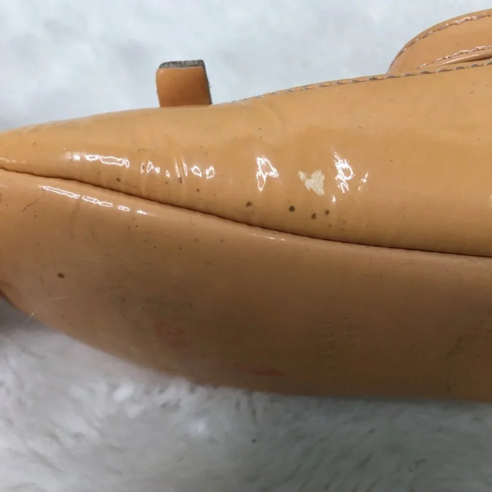 Gucci Baby Girl Pink Patent Leather Mary Jane Shoes CC Logo with Bow Size 4 US